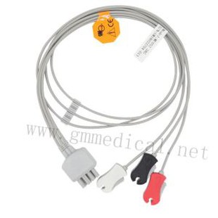 3-olověný EKG Leadwire Grabber 8pin Socket AHA