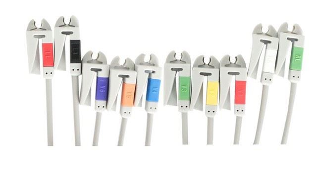 Compatible With GE MAC500/1200 One-piece EKG Cable And 10-Lead Leadwires ,AHA,Banan