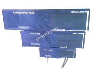 Dítě, dospělý, velký dospělý modrý trvanlivý jediný duální NIBP manžeta bez gasbagu