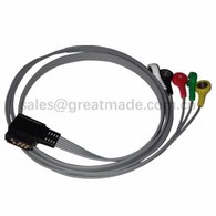 Kompatibilní Philips Digitrak Plus 24hodinový Holter 3100A, 5-vodič, Snap