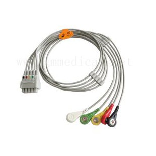 GE Marquette Multi-link Leadwire sada, 5-olověný, snap, IEC, 29in (76cm) a VS 2PIN
