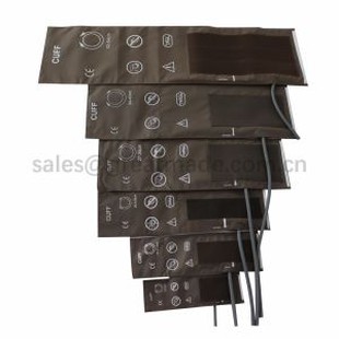 Kojenecké, dětské, dospělé, STEHNA jednou trubkou NIBP manžety využití pro HP