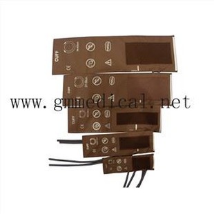 Opakovaně použitelná manžeta na měření krevního tlaku s dvojitou hadičkou (kojenecká, dětská, malá dospělá, dospělá, velká dospělá, VYSOKÁ. Bez konektorů.