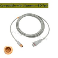 Siemens Compatible-BD IBPInvasivní kabel adaptéru pro převodník krevního tlaku, Konektor Siemens 7pin- BD-7pin Jack.